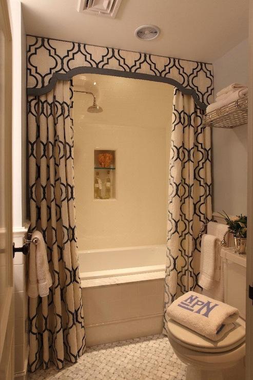 Double shower on sale curtain ideas