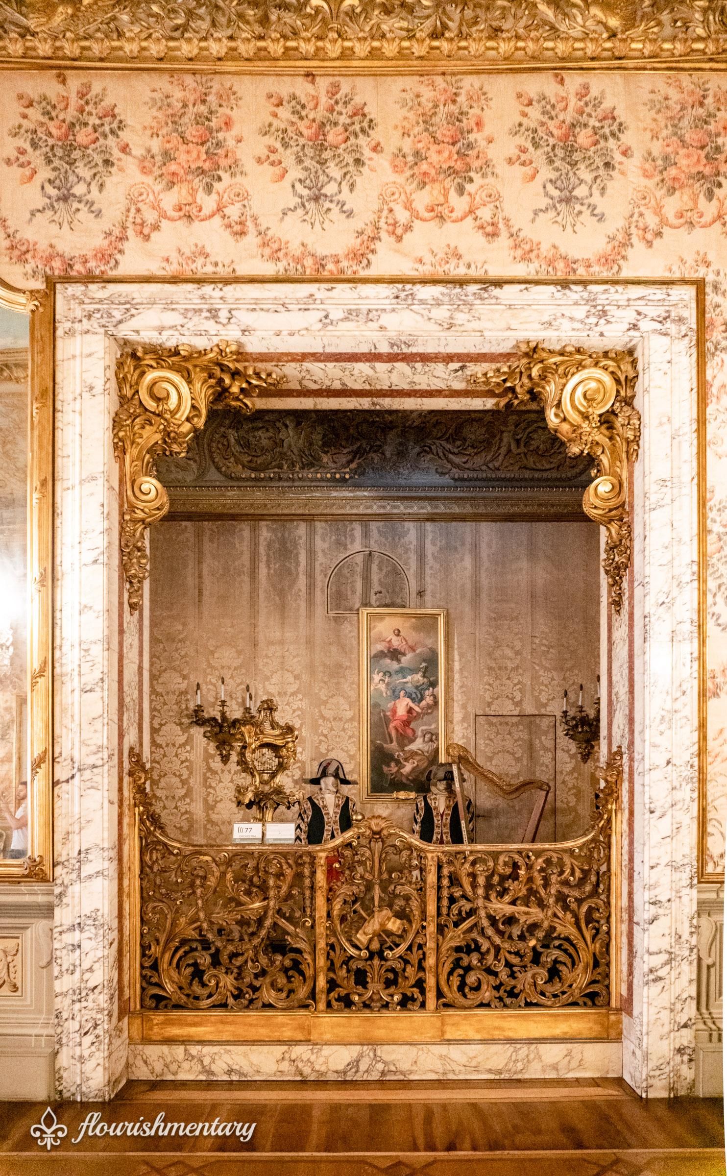 The Orchestra Pit in the galleria Doria Pamphilj Ballroom