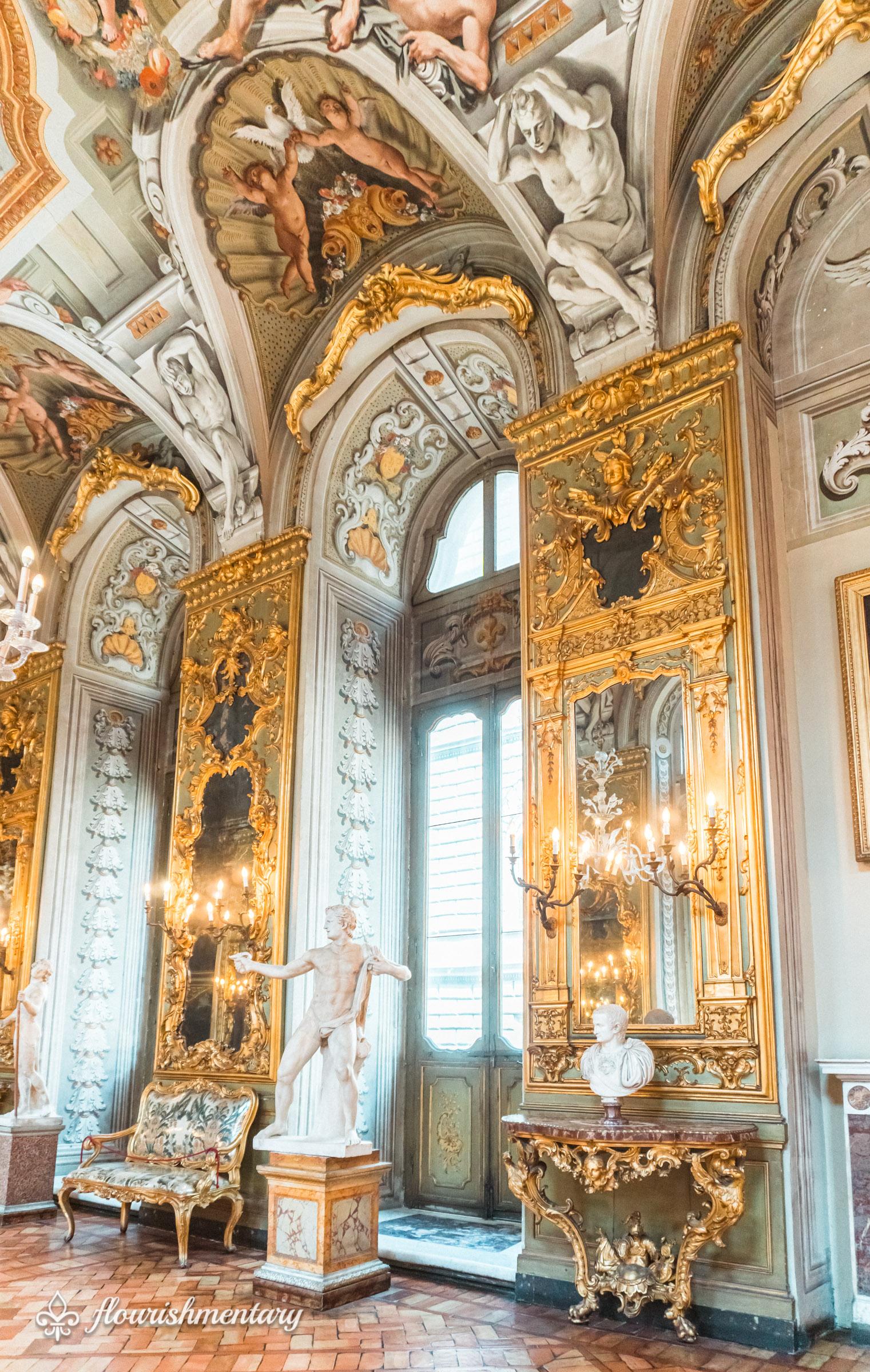 Galleria Doria Pamphilj hall of mirrors and art