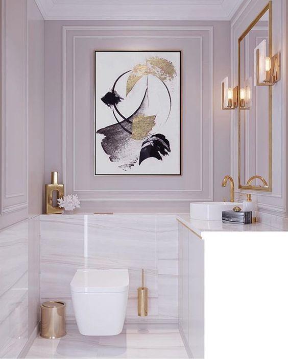 Beautiful Bathroom Wall Decor Ideas With Luxury Style 2020