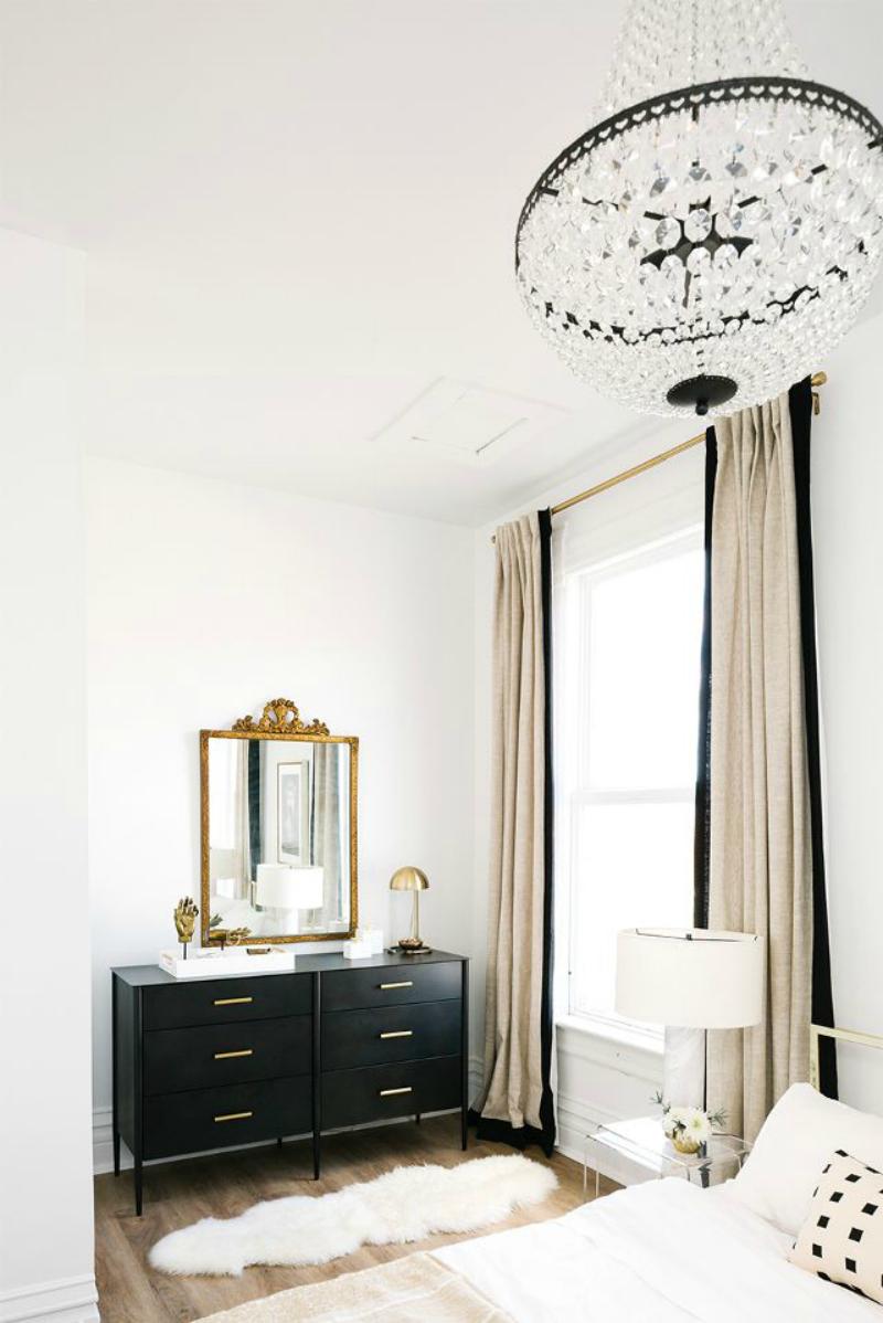 romantic bedroom large mirror