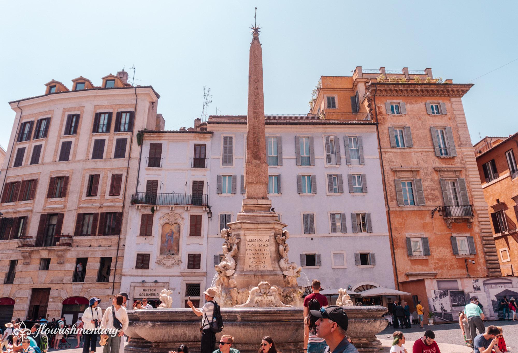 best fountains in Rome Fountain of The Pantheon