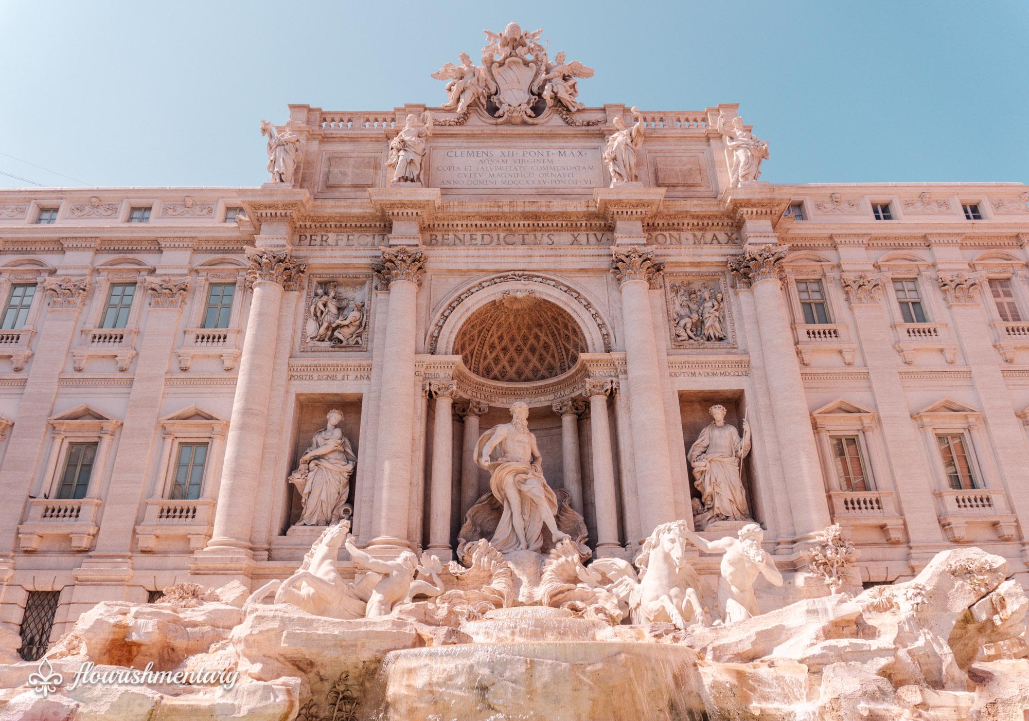 trevi fountain famous fountain in rome