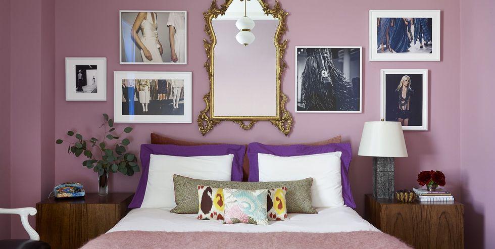 romantic bedroom large mirror